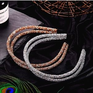 SILVER Double strand Headbands with sparkles